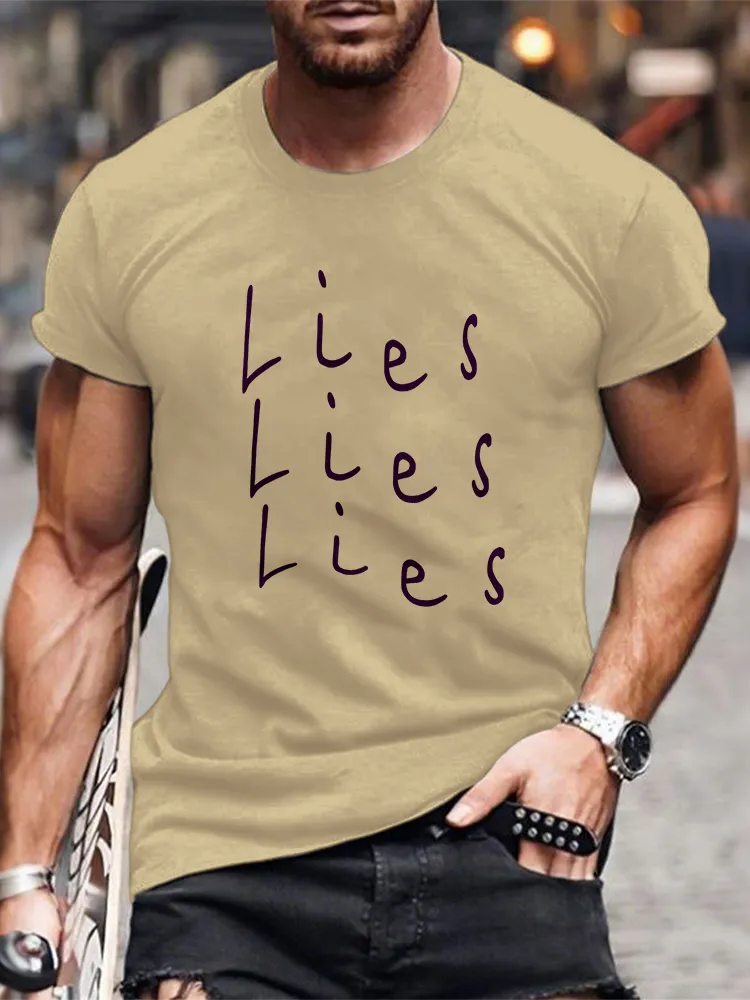 Crew Neck Morgan Wallen Lies Lies Lies T-Shirt