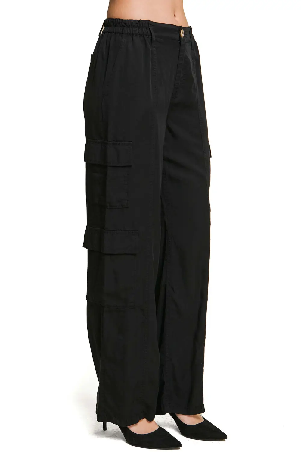 Mid Rise Cargo Pants