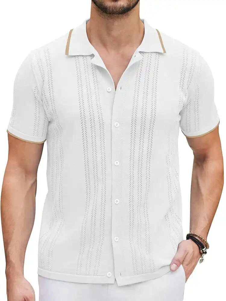 Casual Breathable Knit Shirt