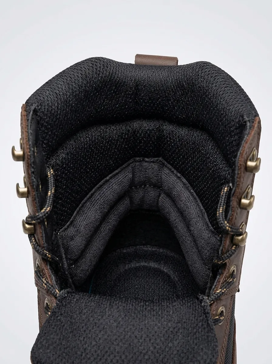 Practical Outdoor Leather-Look Men's Waterproof Work Boots