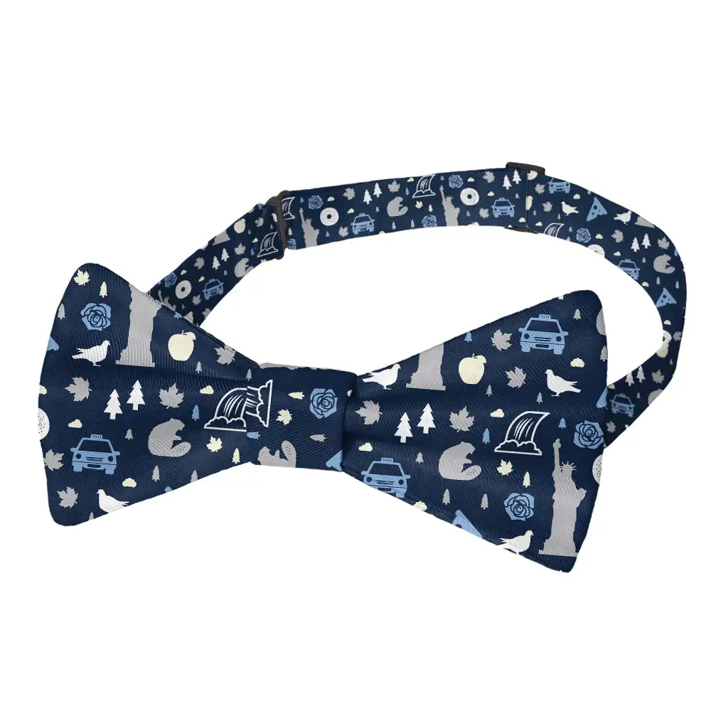 Refined Pizza Heritage Motif Bow Tie