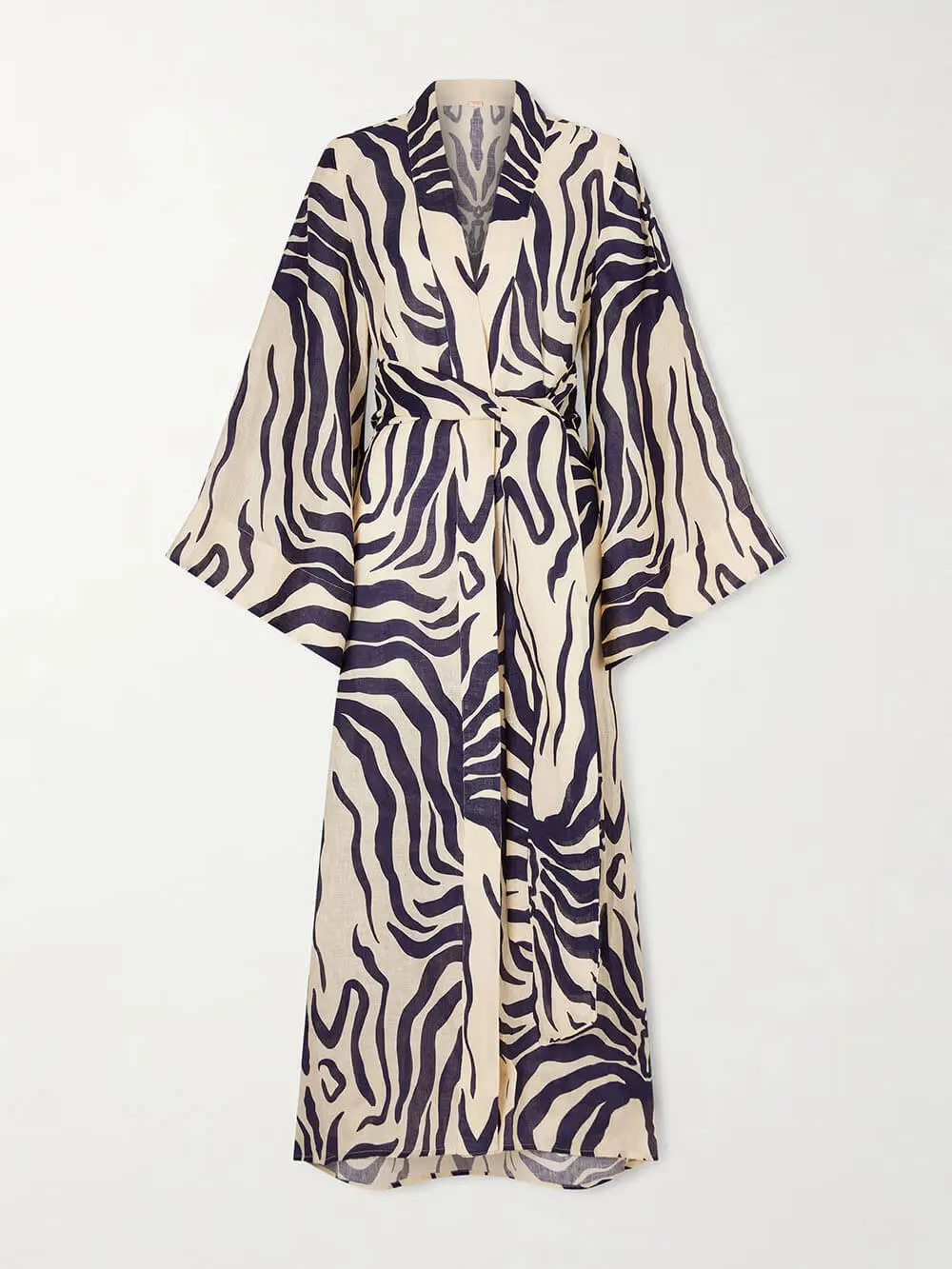 Casual Resort Tie Zebra Maxi Dress