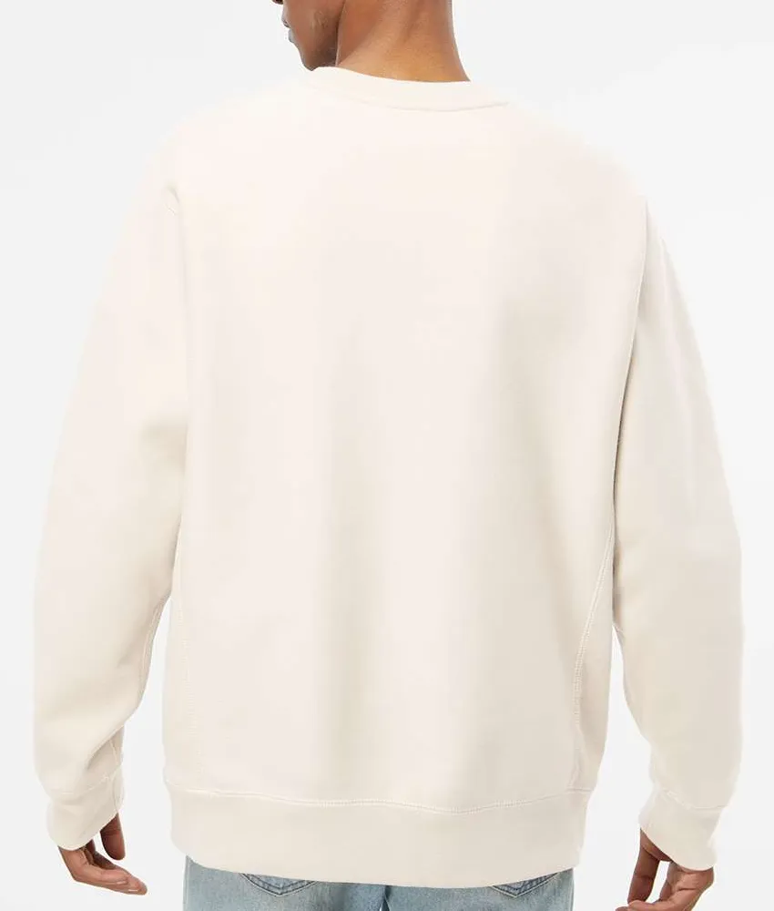 Crewneck Sweatshirt Featuring Heavyweight Detail And Cross Grain Cotton