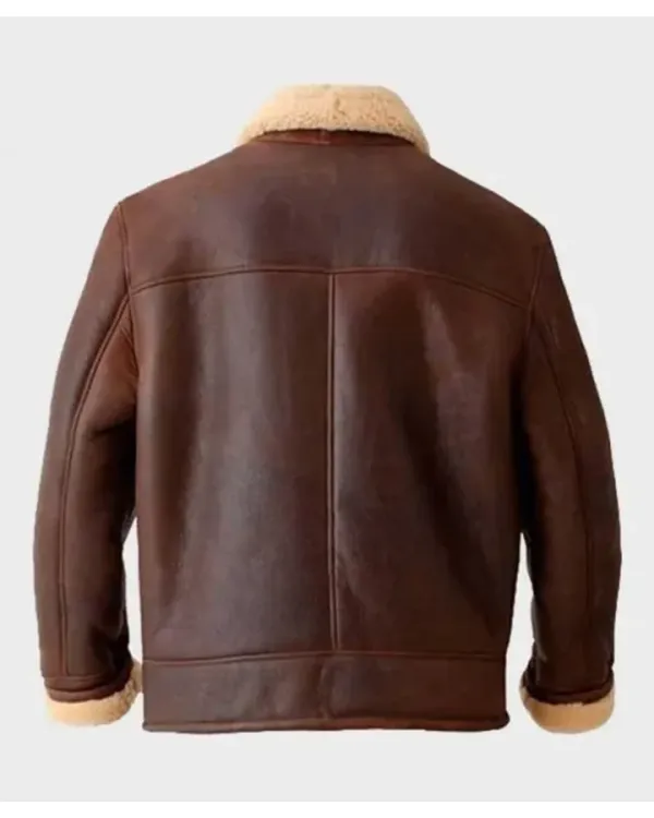 Modern Aviator Bomber Shearling Sheepskin Jacket