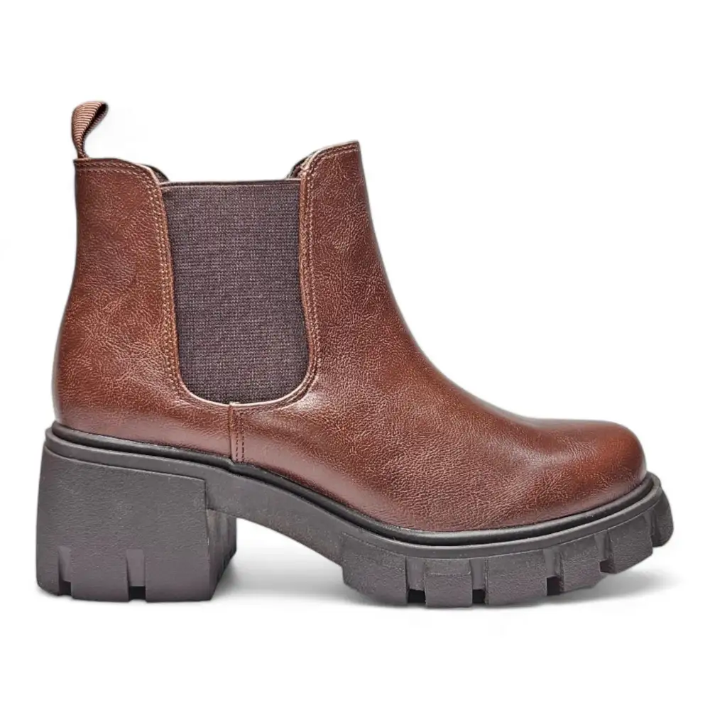 Poppy Lug Sole Slip-On Chelsea Bootie