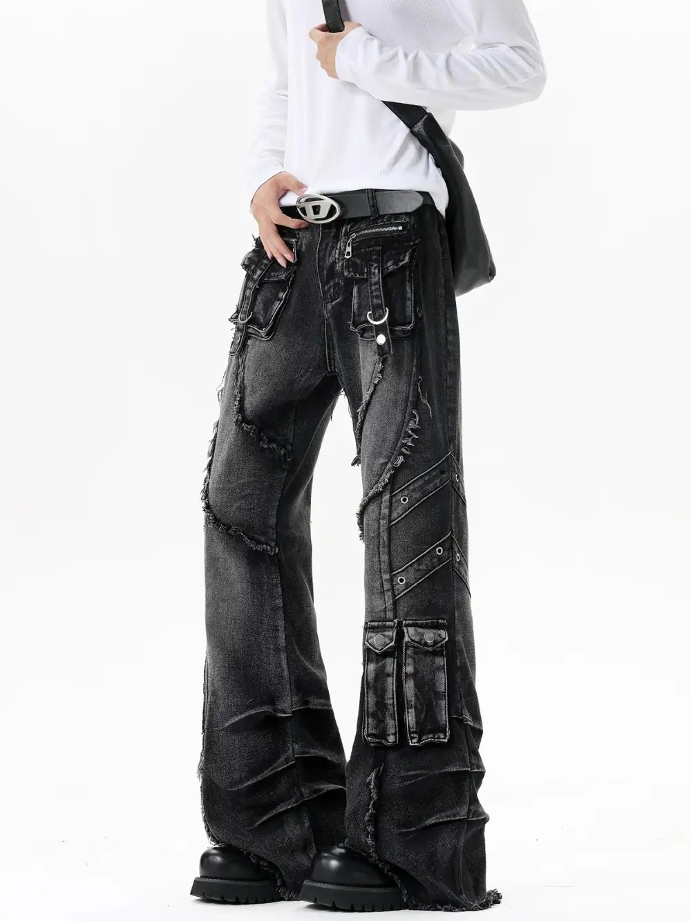Utility Flare Jeans