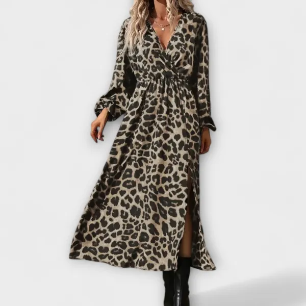 Check Pattern Printed Relaxed Casual Dress