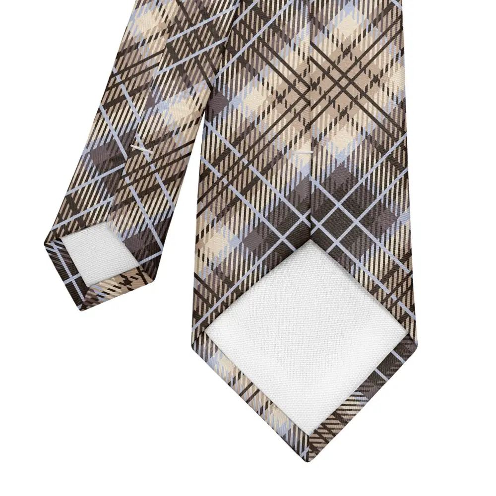 Refined Plaid Texture Necktie
