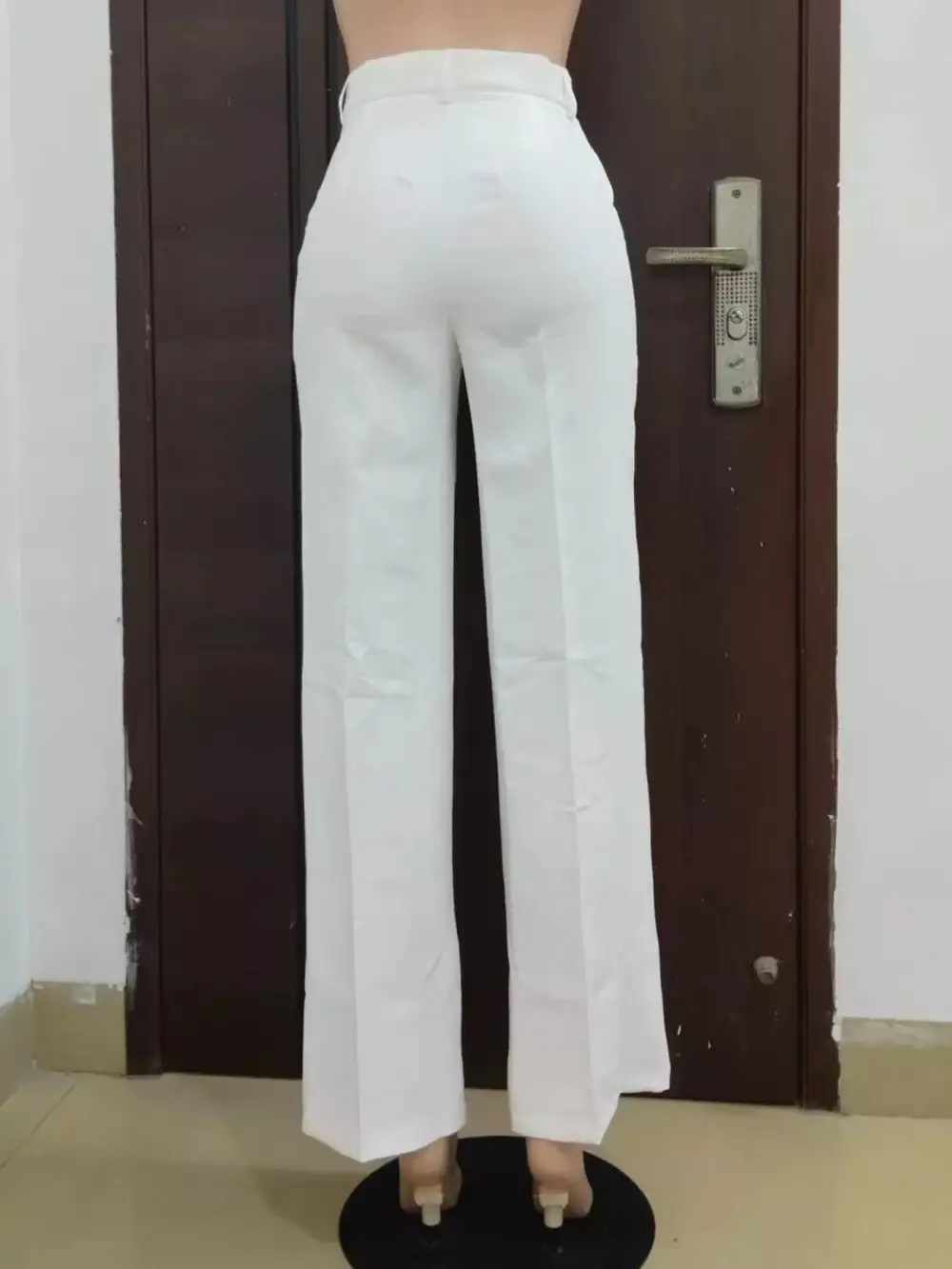 Refined High Waisted Wide Leg Pants