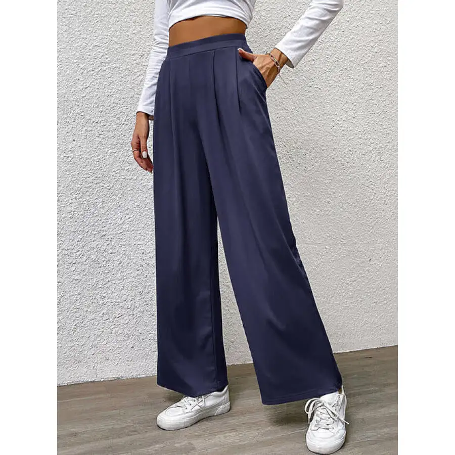High Waist Straight Pants