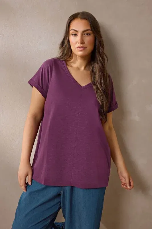 Berry Red Cotton T-Shirt