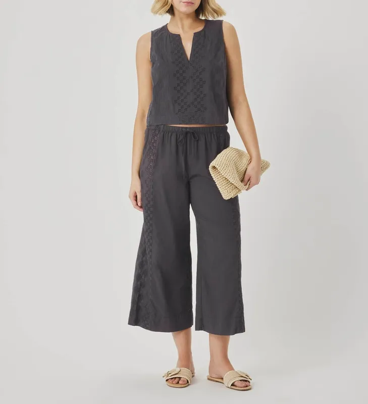 Lightweight Eyelet Tank Top