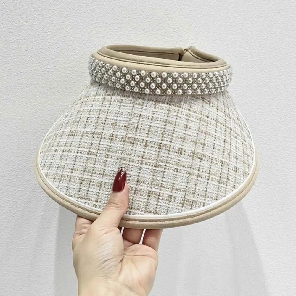 Pearl Detail Sunscreen Hat
