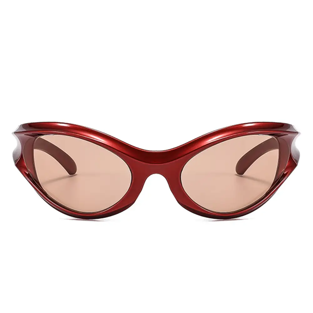Sleek Wraparound Y K Bold Futuristic Sunglasses