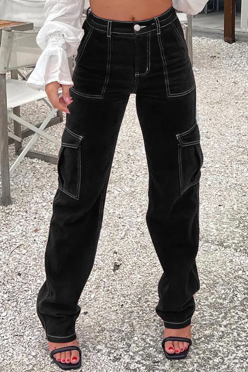 Flap Pocket Zip Fly Jeans