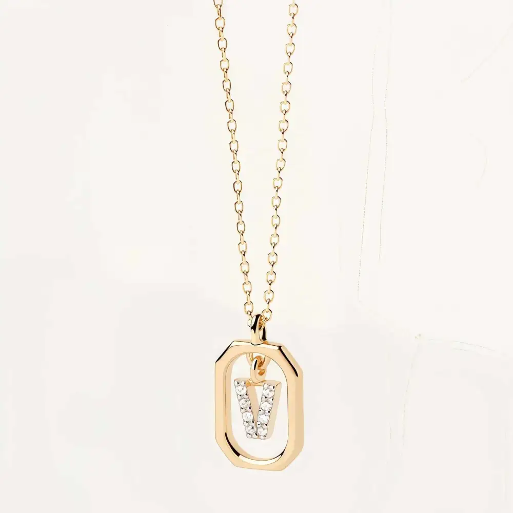 Initial Framed Necklace