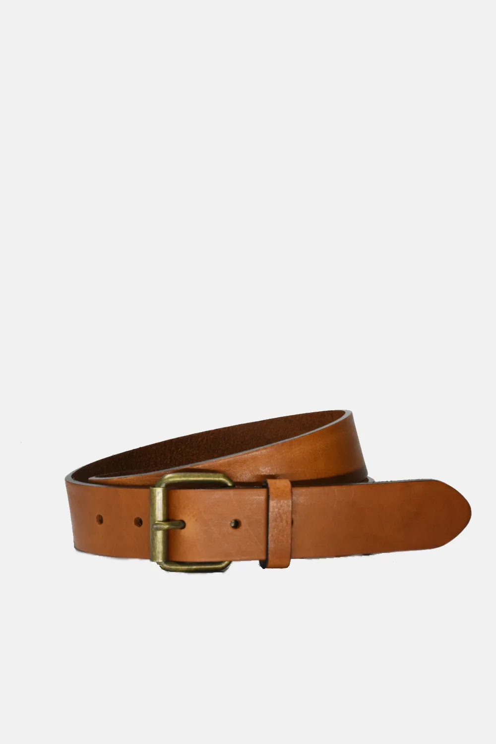 Smooth Leather Buckle Belt
