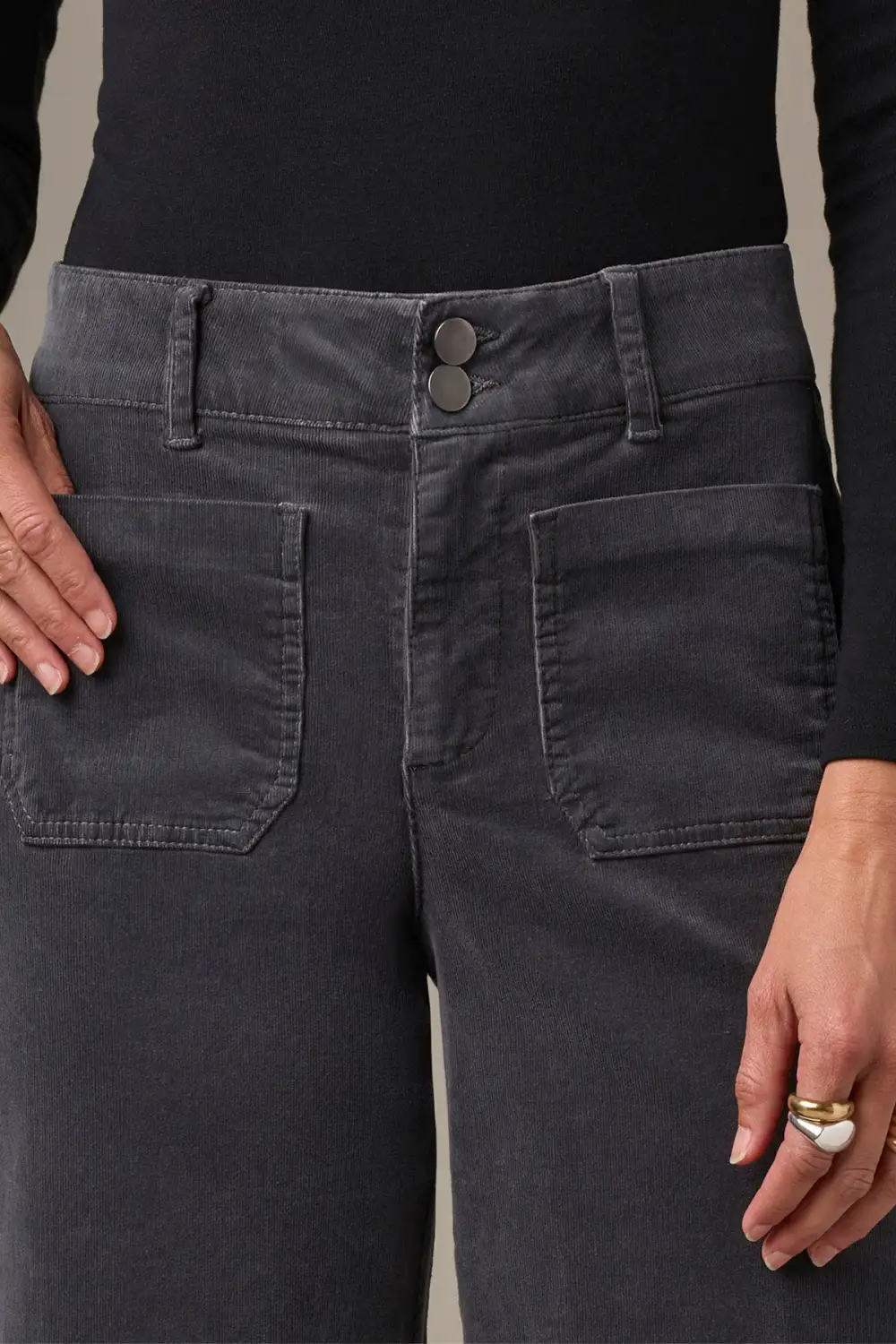 High Rise  Wide Leg Pants