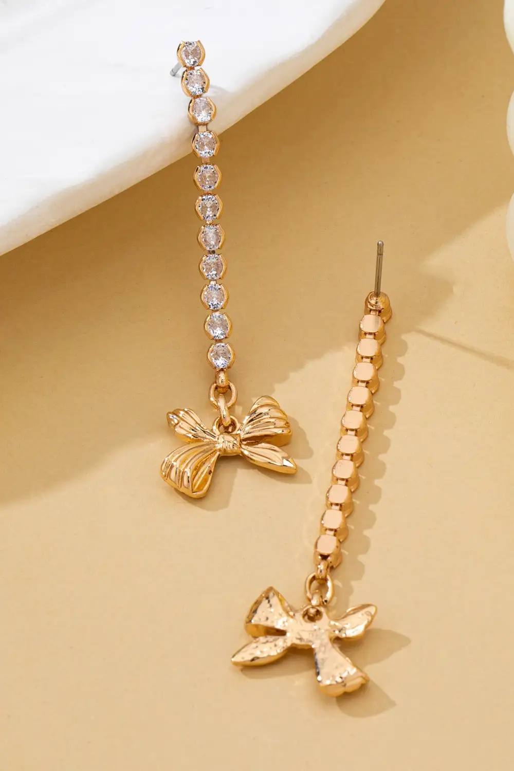 Crystal Pav Linear Drop arrings