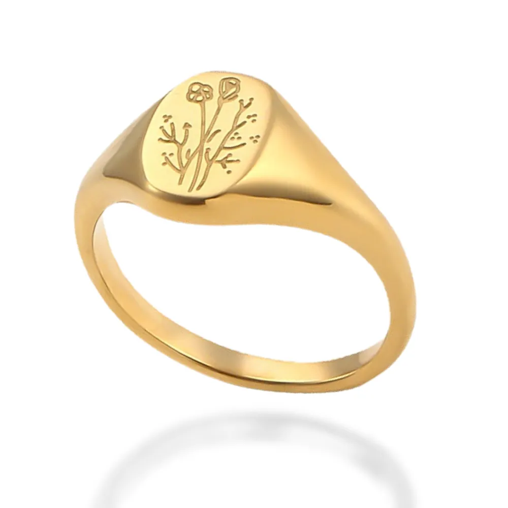 Engraved Signet Ring