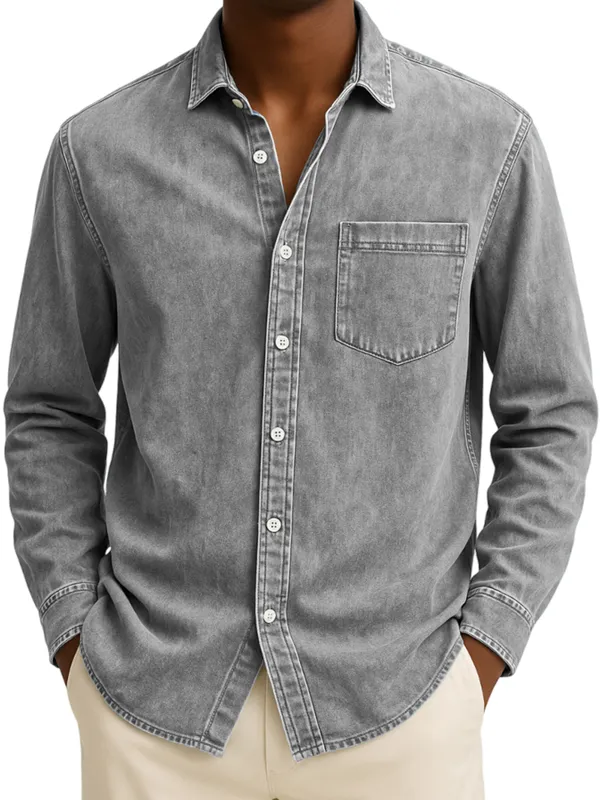 Long Sleeve Pocket Shirt