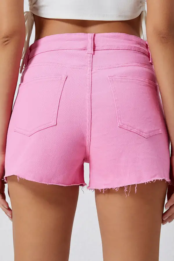 Denim Distressed Shorts