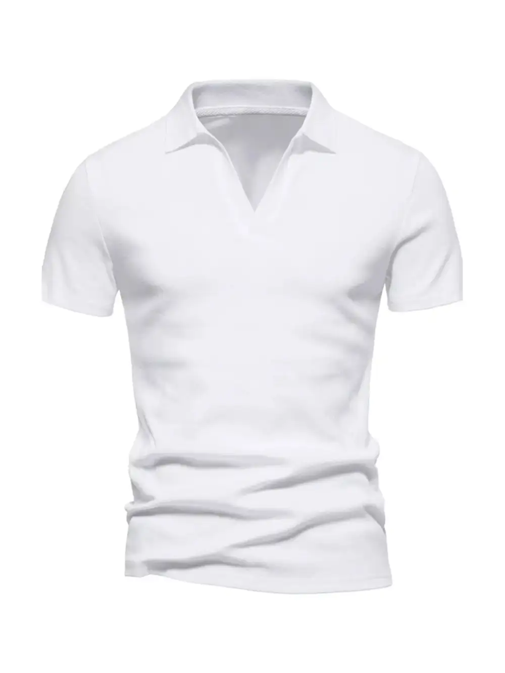 Notched-Collar Polo Shirt