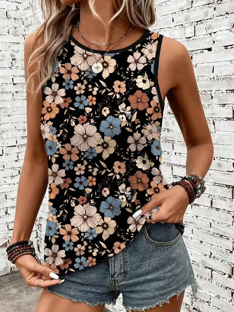 Floral Sleeveless Top