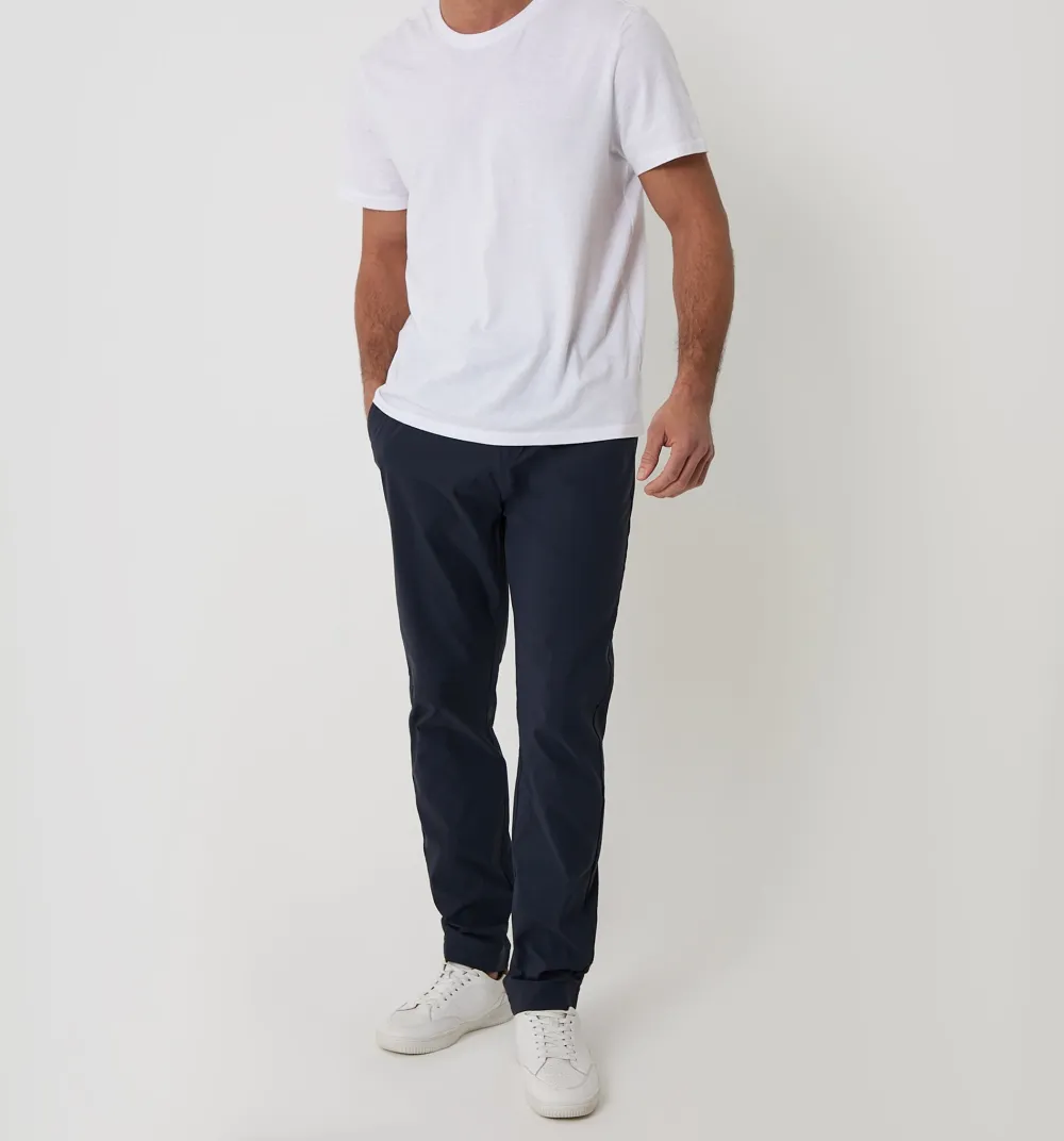 Men's Navy Slim-Fit Stretch Pants