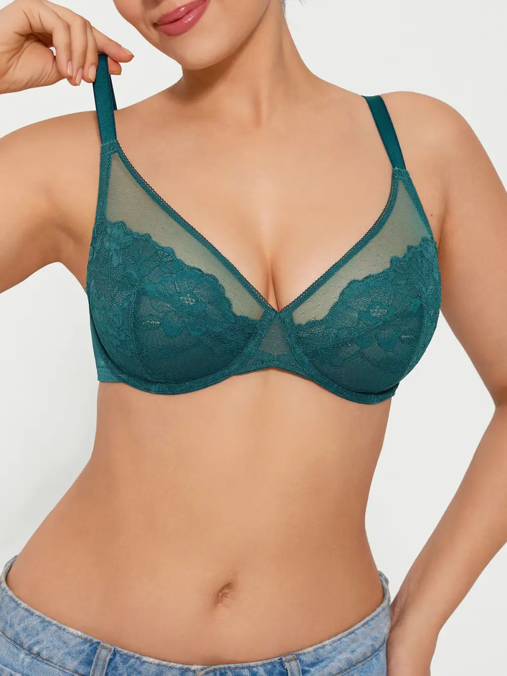 Lightweight Underwire Smoothing Lace Bra