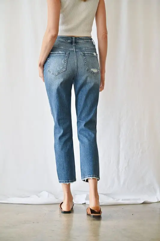 Denim High Rise Mom Jean Jeans