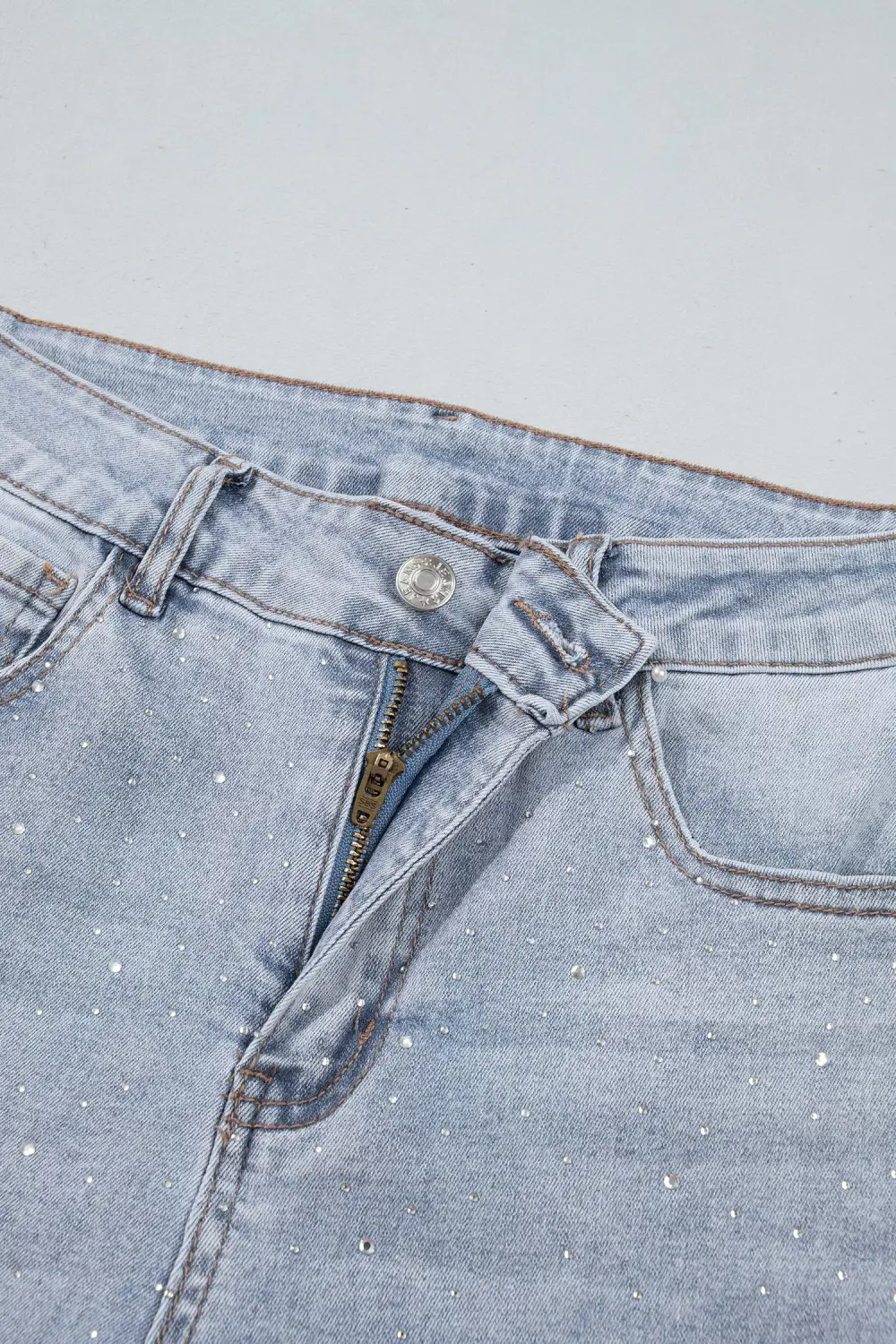 Women's Sparkle Detail Western Casual Shift Jeans