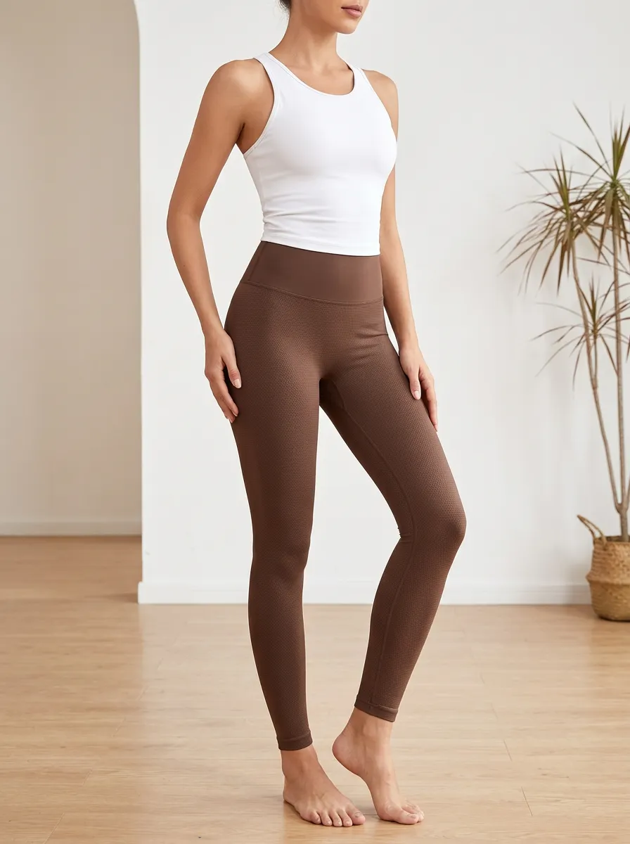 Textured Printed Leggings