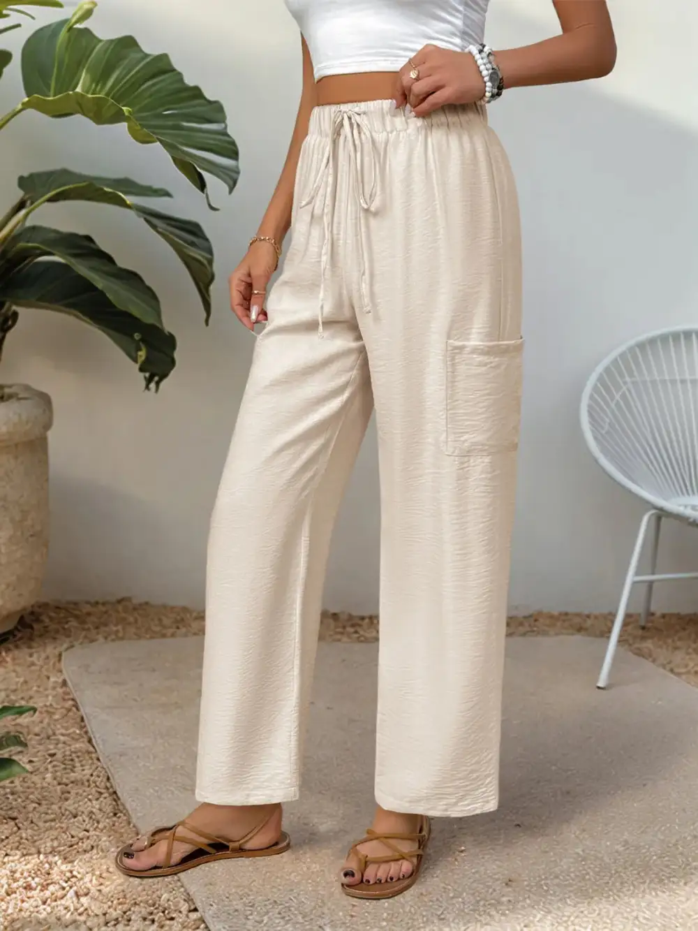 Wide Leg Soft Trousers