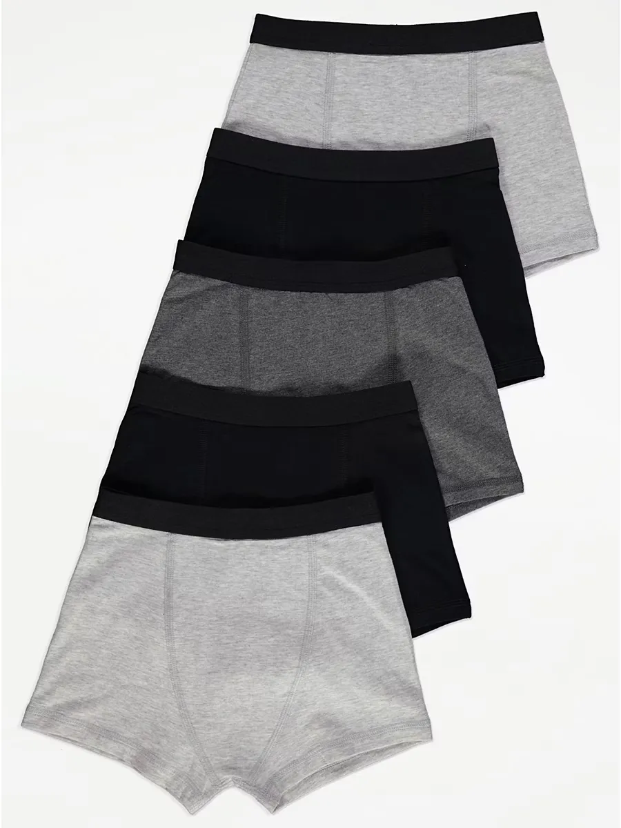 Grey Trunks 5 Pack