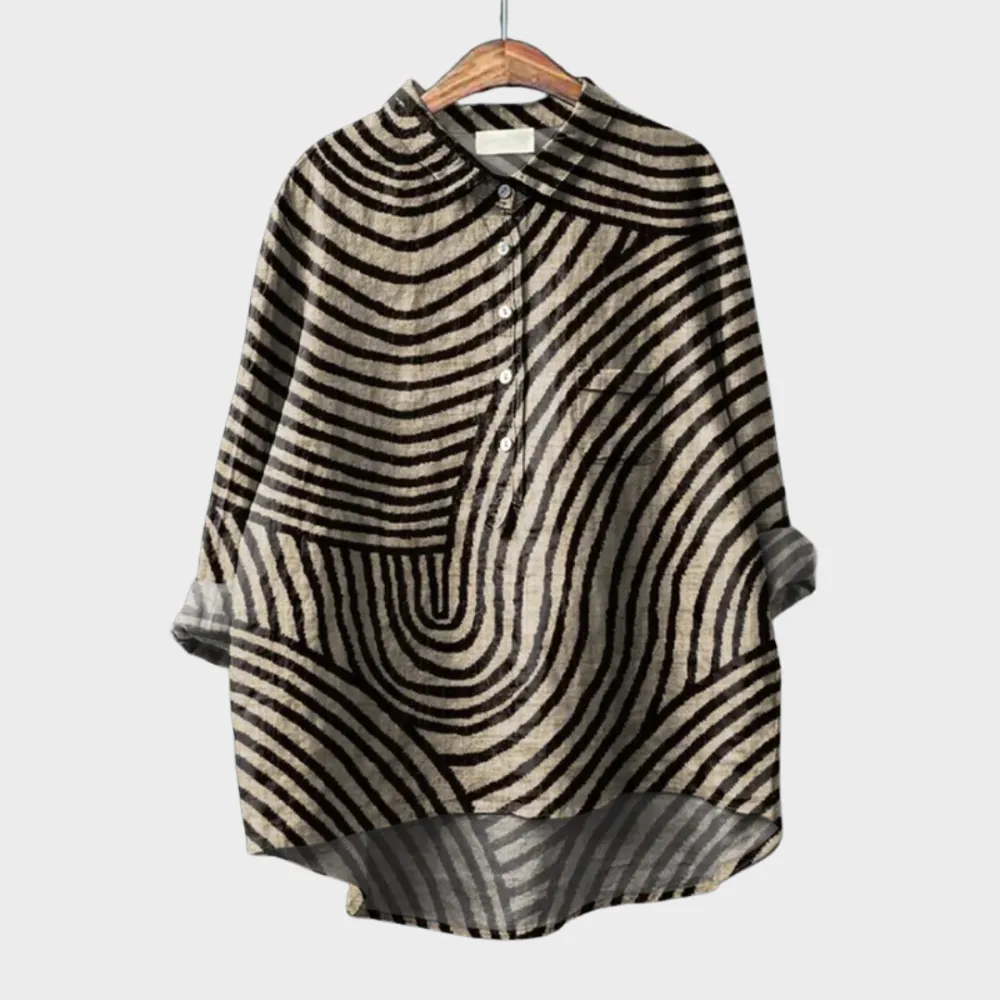 Soft Touch Printed Soft Tailored Top