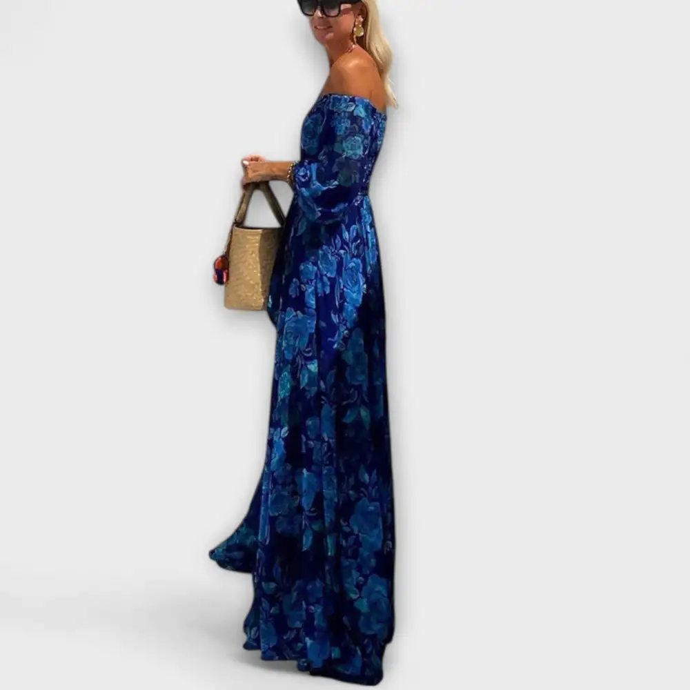 Floral Off Shoulder Maxi Dress