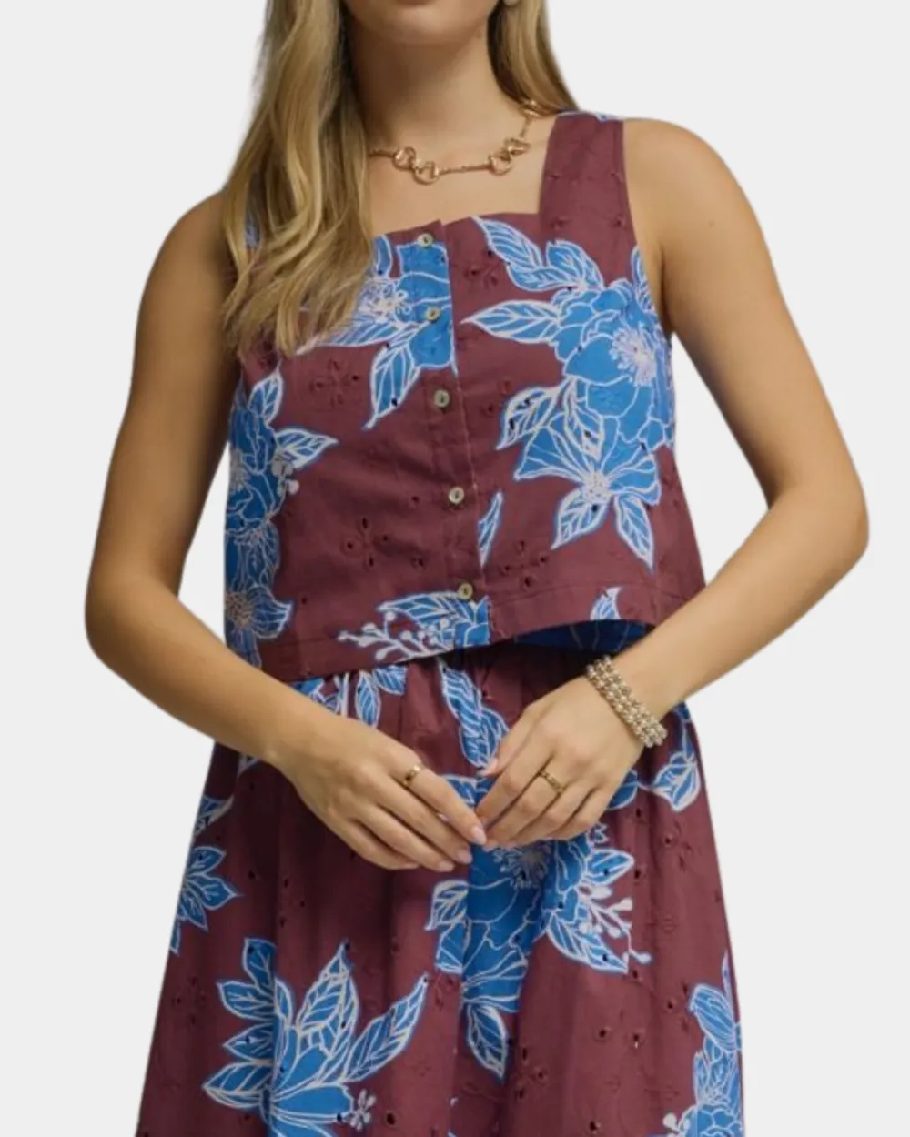 Embroidered Sleeveless Top Sets
