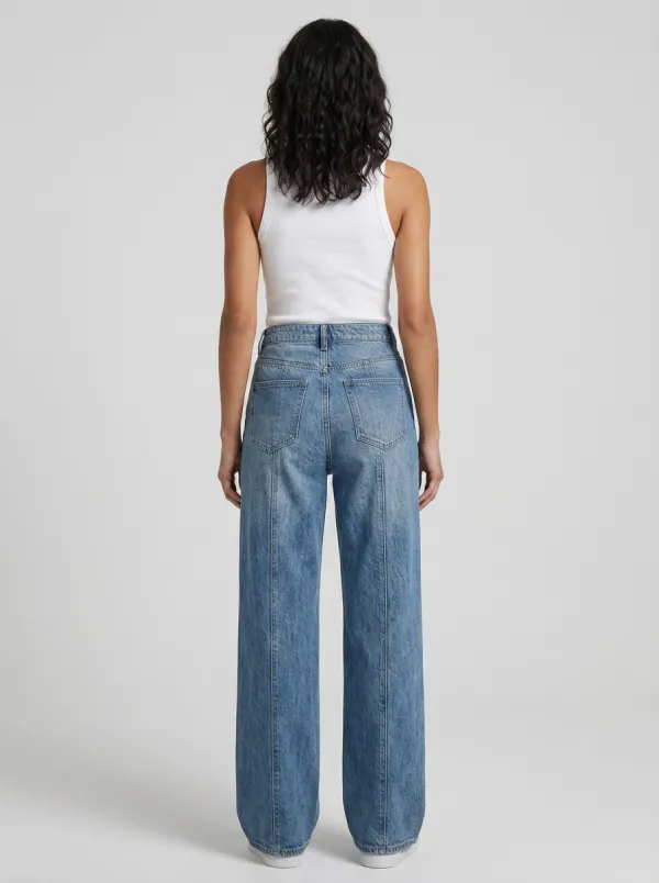 Women's Wide Leg Casual Denim Jeans