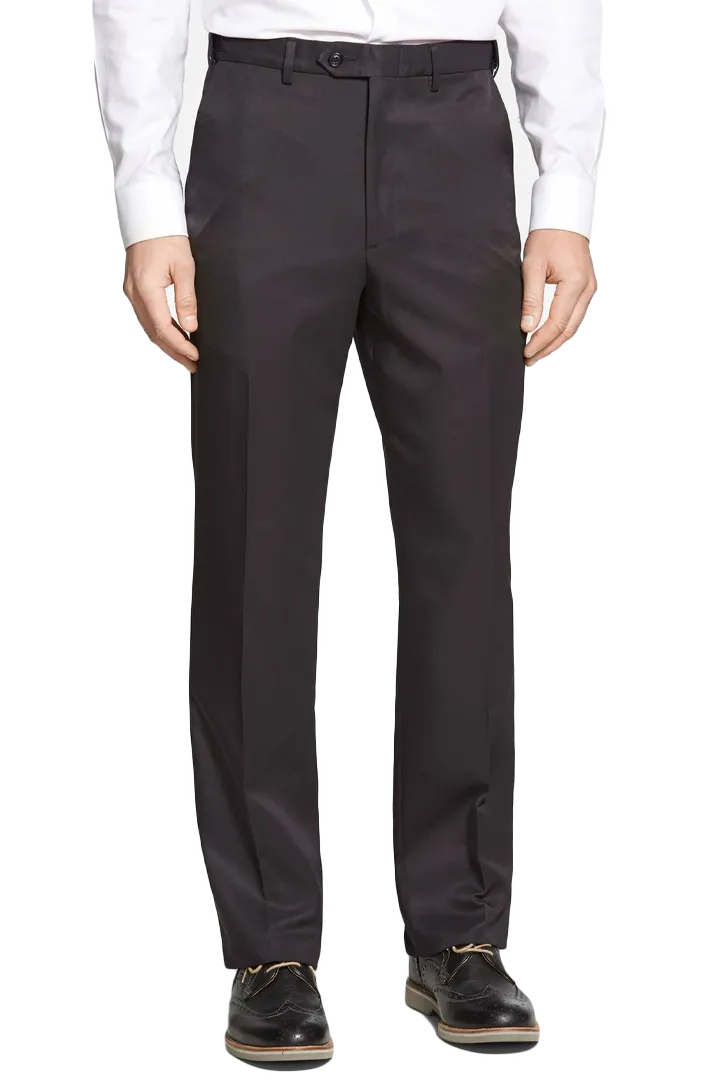 Clean Line Microfiber Performance Flat Front Pleated Front Regular Rise Trousers