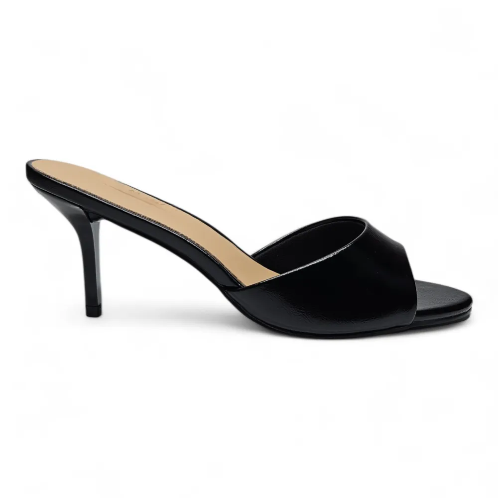 Paris One Band Open Toe Mule Heels