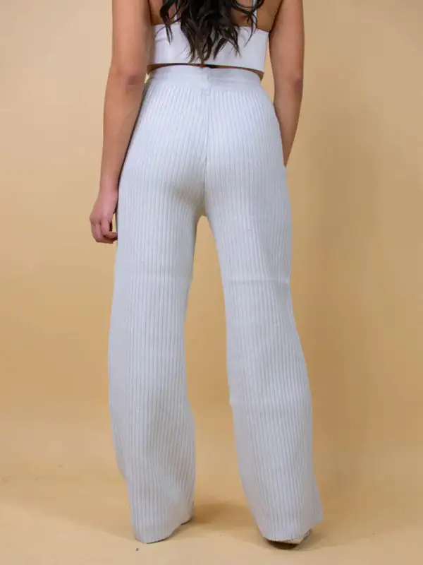 Drawstring Loose Lace Straight Trousers Pants