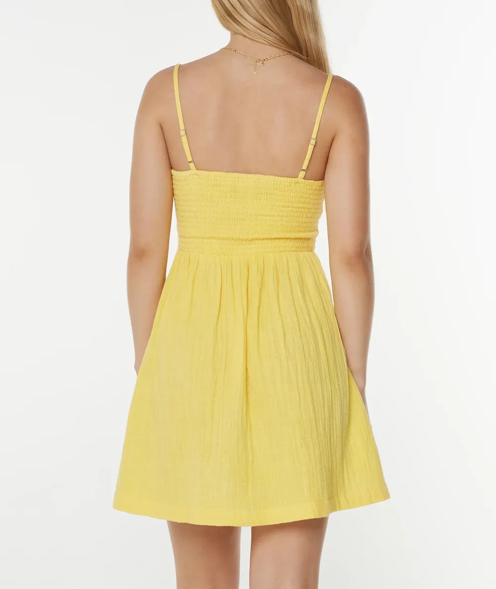 Pure White Minimalist Women's Dress