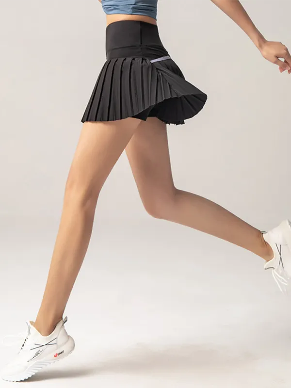 Casual Pleated Knit Skirt