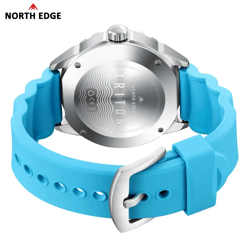 North Edge Solar-Powered Dive Adventurer Watch  Triton- Never needs a battery replacement