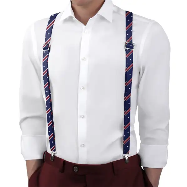 Star Spangled Theme Suspenders