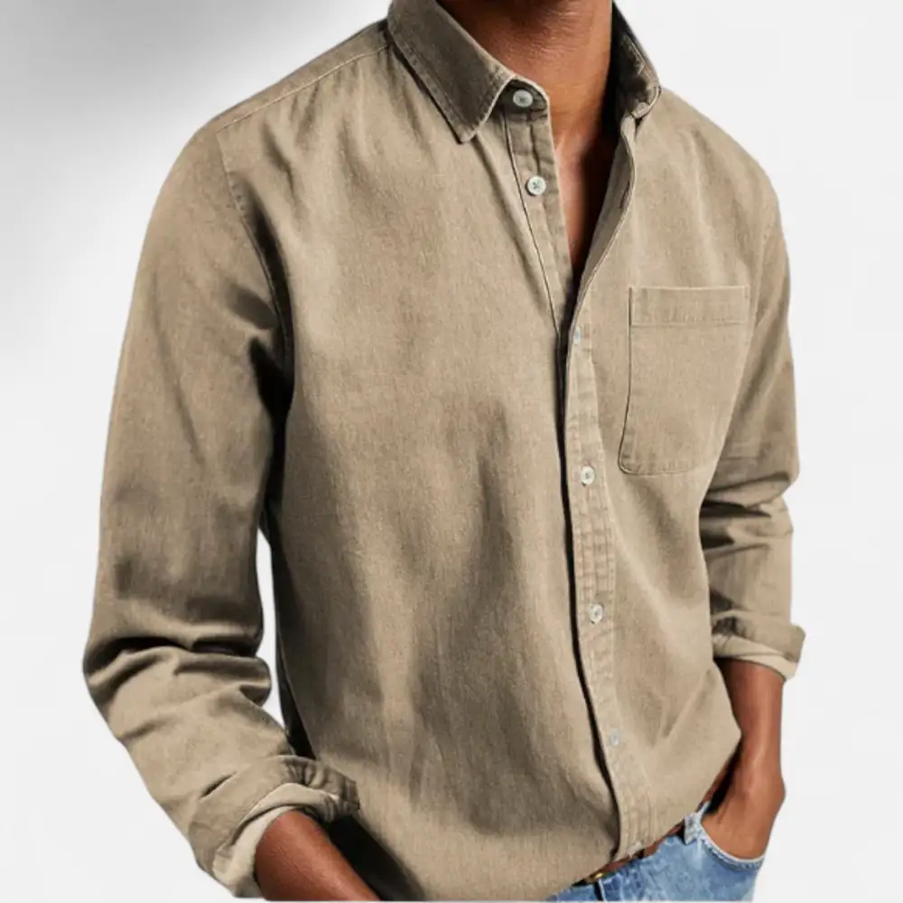Cotton Denim Casual Shirt