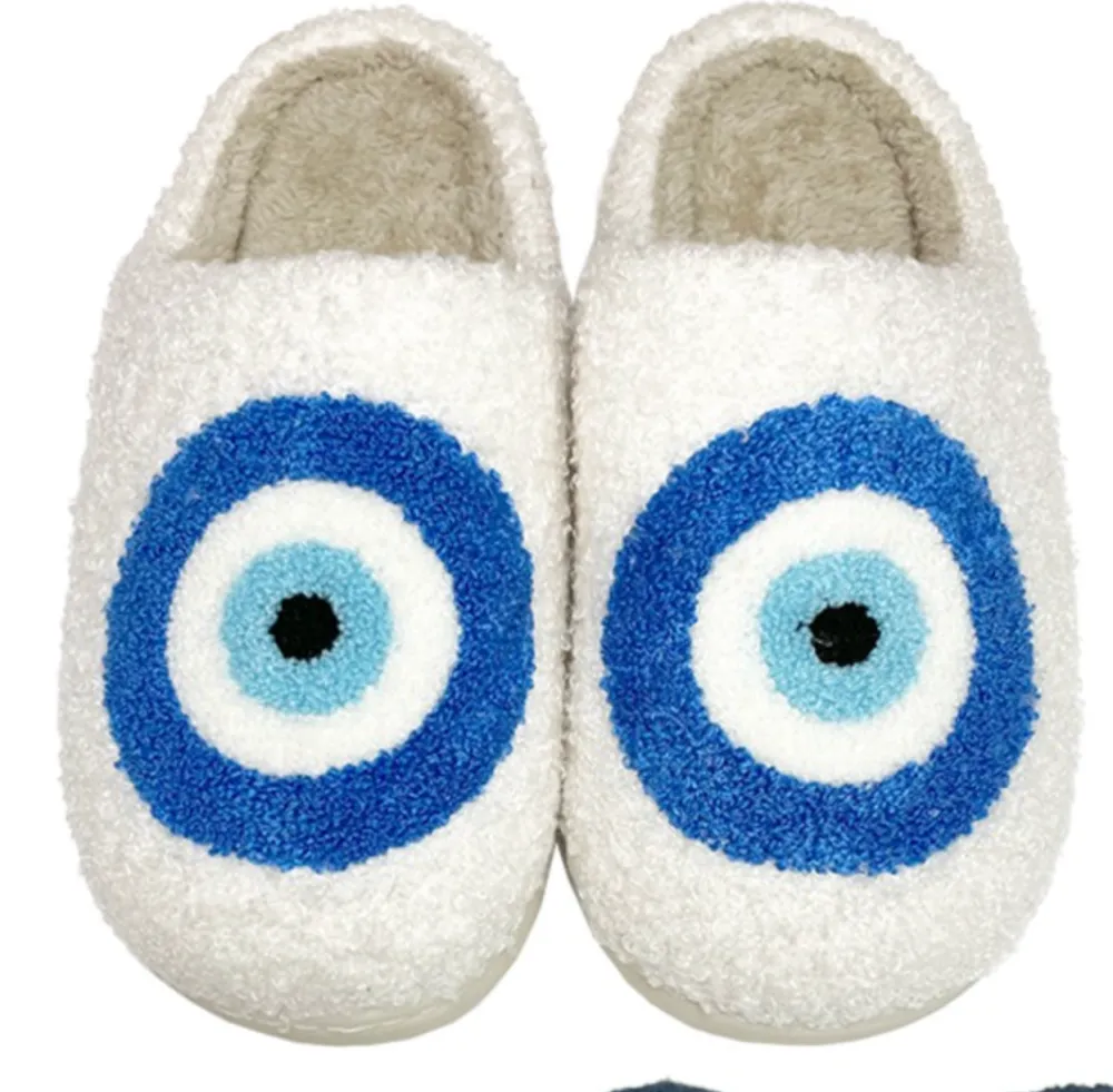 Eye Motif Women's Casual Slippers