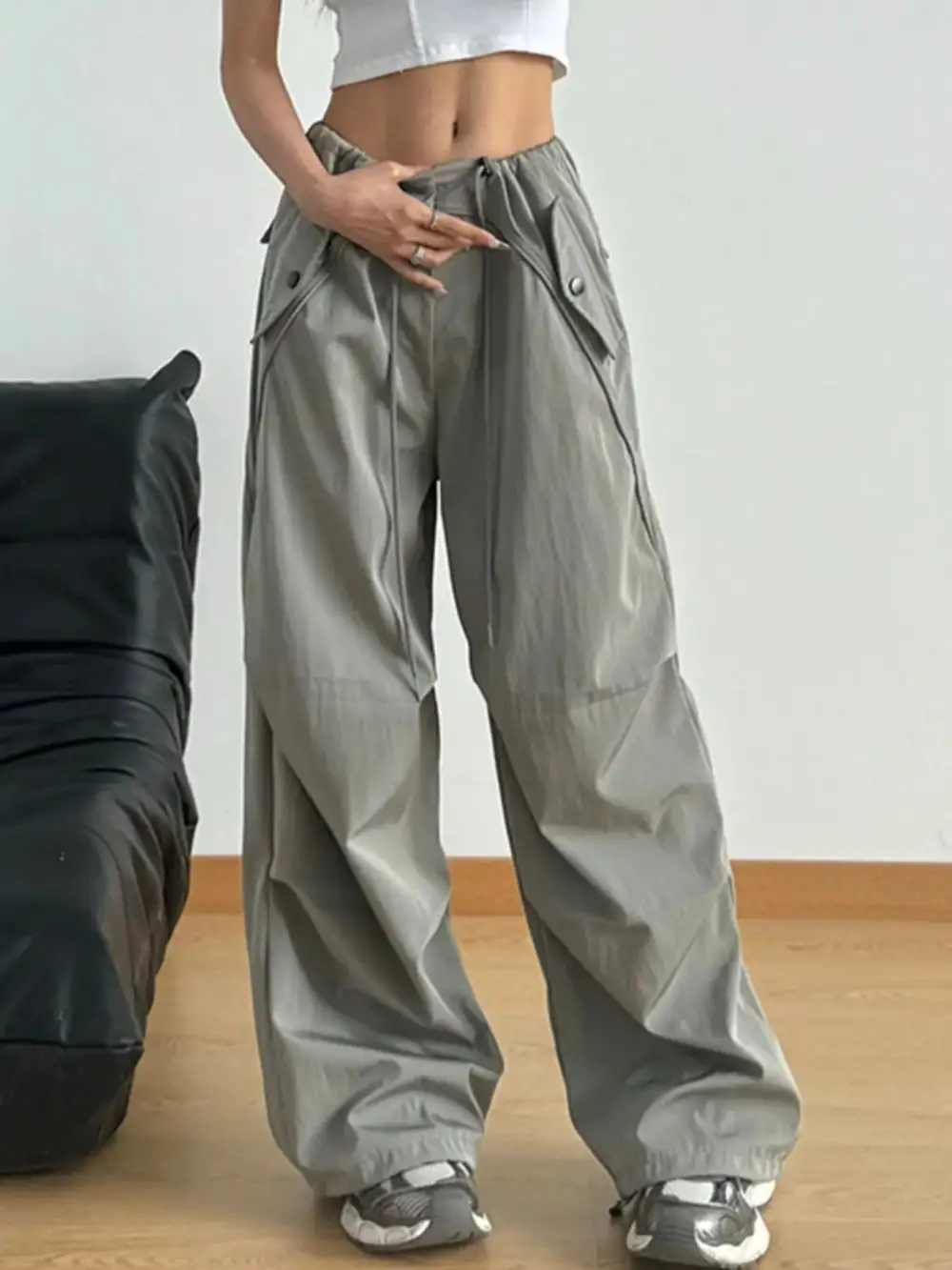Wide Leg Drawstring Pocketed Lounge Pants