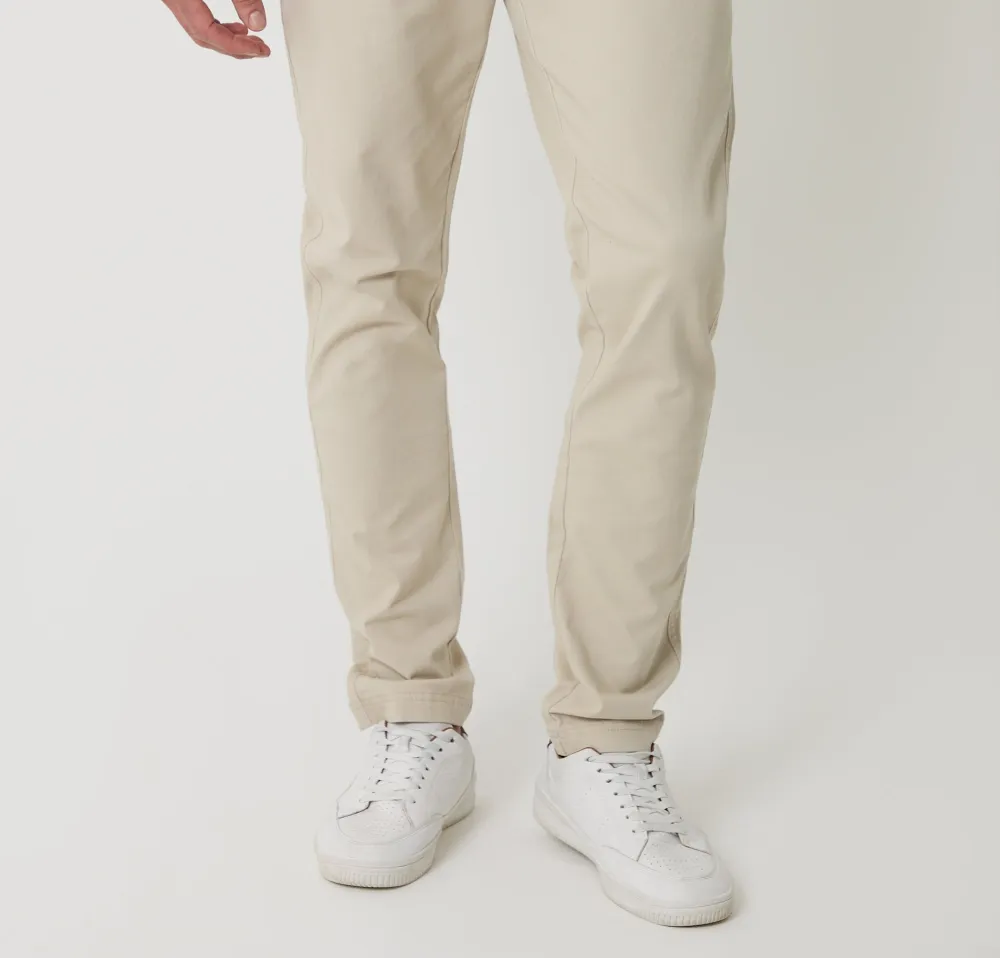 Men's Light Stone Slim-Fit Chino Pants